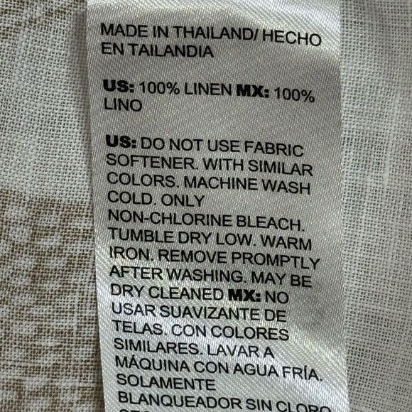 CHICO’S LINEN ETCHED LEAF TUNIC - Picture 8 of 8